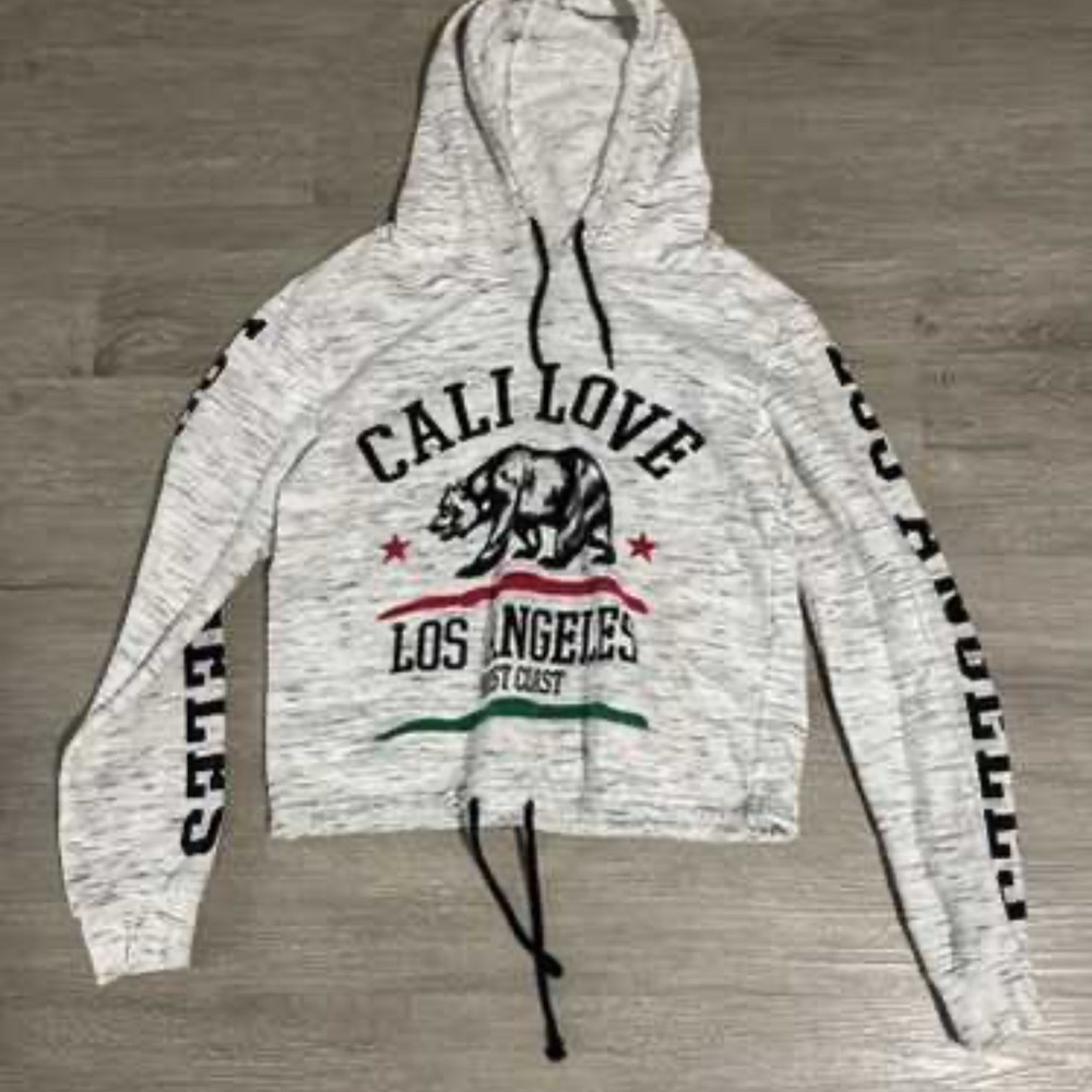 On Fire Women's Gray Cali Love Hoodie